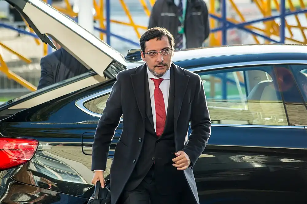 Informal meeting of economic and financial affairs ministers (ECOFIN). Arrivals António Mendonça Mendes (37083576672).jpg