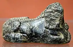 Human-headed bull in the name of King Nam-Mahani of Lagash, dedicated to Nanshe, circa 2100 BCE. British Museum.[7][8]