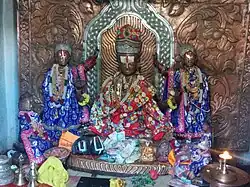 The Vishnu shrine inside Muktinath Temple