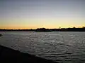 Looking over Iron Cove from Callan Park at dusk