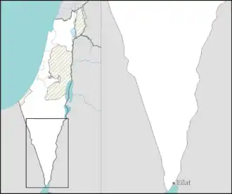 Eilat is located in Southern Negev region of Israel