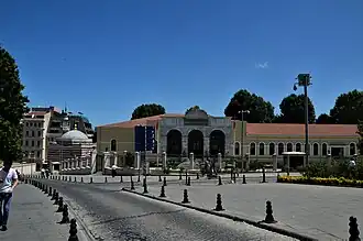 Nallı Masjid (left) next to the Istanbul Governor's Office, former headquarters of the Ottoman Government, called the Sublime Porte