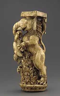 Ivory Throne Leg. Eastern Ganga dynasty, 13th century