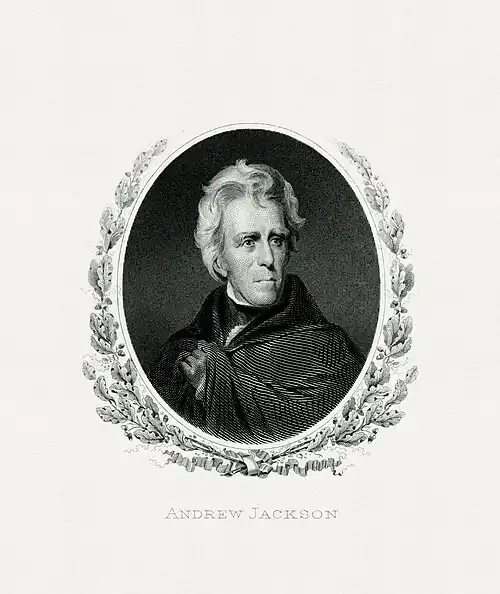 JACKSON, Andrew-President (BEP engraved portrait)