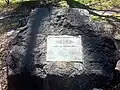 A commemorative plaque in Jack Ferguson Recreational Area/Reserve