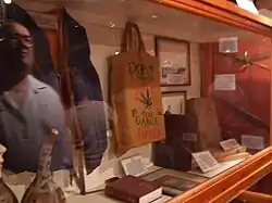 Bag of "10 pounds of Jamaican ganja"