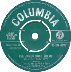 Side A of the 1962 UK single