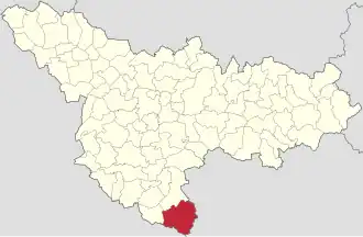 Location in Timiș County