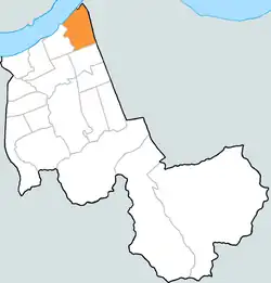 Jamwon-dong within Seocho District A view of Jamwon-dong from the Han River