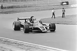 Lammers presenting the Samson-liveried Shadow DN9B at Zandvoort.