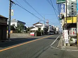 Japan National Route 495 in Koga.