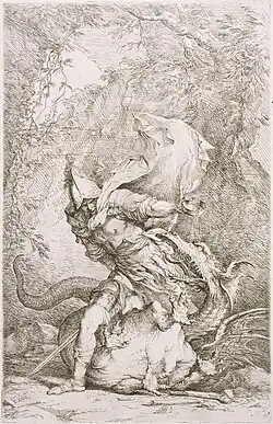 Jason and the Dragon (1663–64), 33.6 x 21.5&nbsp;cm.