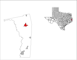 Location of Jasper, Texas