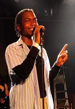 Clare performing in 2025