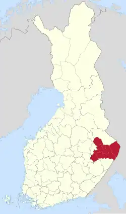 Location of Joensuu sub-region