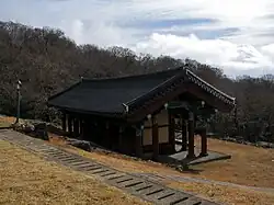 Oseam Temple and surrounding peaks, August 2018