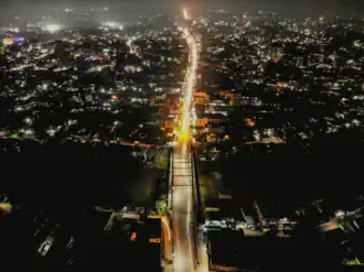 Night view of Jorhat city