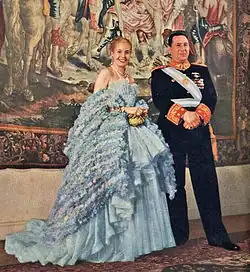 Juan Domingo Perón and his wife Eva Perón, 1947.