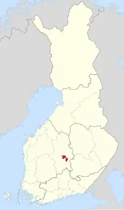 Location of Jyväskylän mlk in Finland
