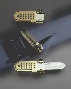 Kakuri side-lock pocket knife, 1989–1993.