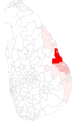Location of Kalkudah