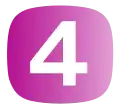 Kanal 4's first logo from 2006 to 2012