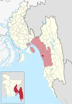 Location of Karnaphuli