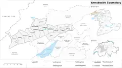 Location of Courtelary District