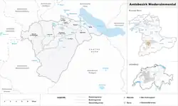 Location of Niedersimmental District