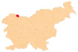 Location of the Municipality of Jesenice in Slovenia