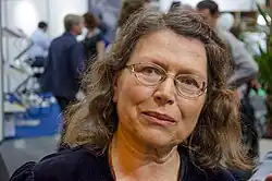 Katalin Ladik at the Gothenburg Book Fair 2015.