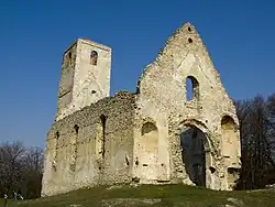 Katarínka, the ruins of a Franciscan monastery and church near Dechtice