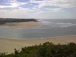The mouth of the Kei River, after which Kei Mouth is named.