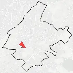 Location within Athens
