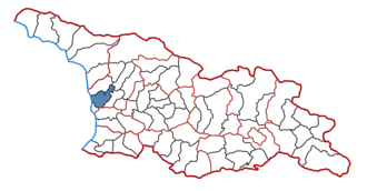 Location of the municipality within Georgia