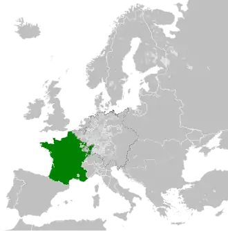 The Kingdom of France in 1714