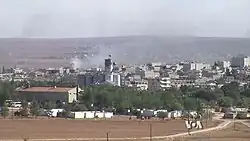 View of Kobanî during the siege in 2014