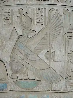 Kom Ombo, column detail