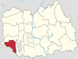 Location of Konggang Subdistrict within Shunyi District