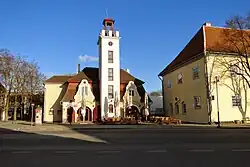 Historic buildings near the center of Kuressaare
