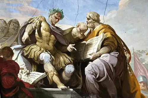 Emperor Justinian dictating the Pandects, Palazzo Quaratesi, Pisa