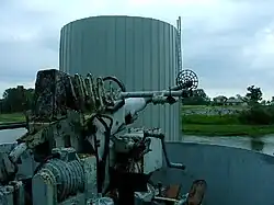 A 40&nbsp;mm AA gun tub