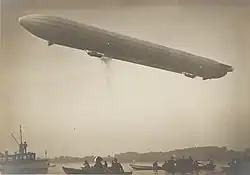 LZ 5 over Lake Constance in 1909.