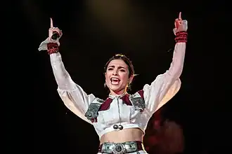 Ladaniva performing "Jako" in Malmö (2024)