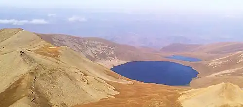 Lake Sev (Armenian: Սև լիճ, romanized:&nbsp;Sev Lich, lit. 'Black Lake'), located to the east of Mets Ishkhanasar