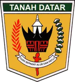 Coat of arms of Tanah Datar Regency