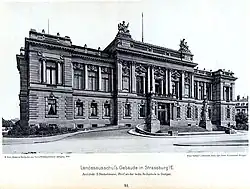 Palace of the Diet of Alsace-Lorraine, where the deputies of the Landtag and the members of the National Council sit.