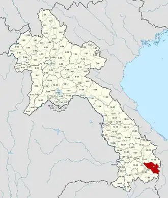 Location in Laos