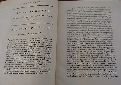 First pages to Exposition du Système du Monde (1799)