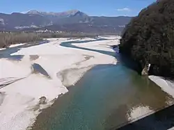 The Tagliamento river near Pinzano